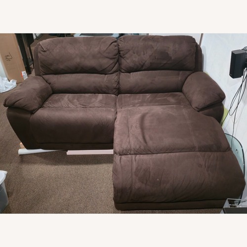 Used Cindy Crawford 2pc Sectional Recliner Sofa for sale on AptDeco