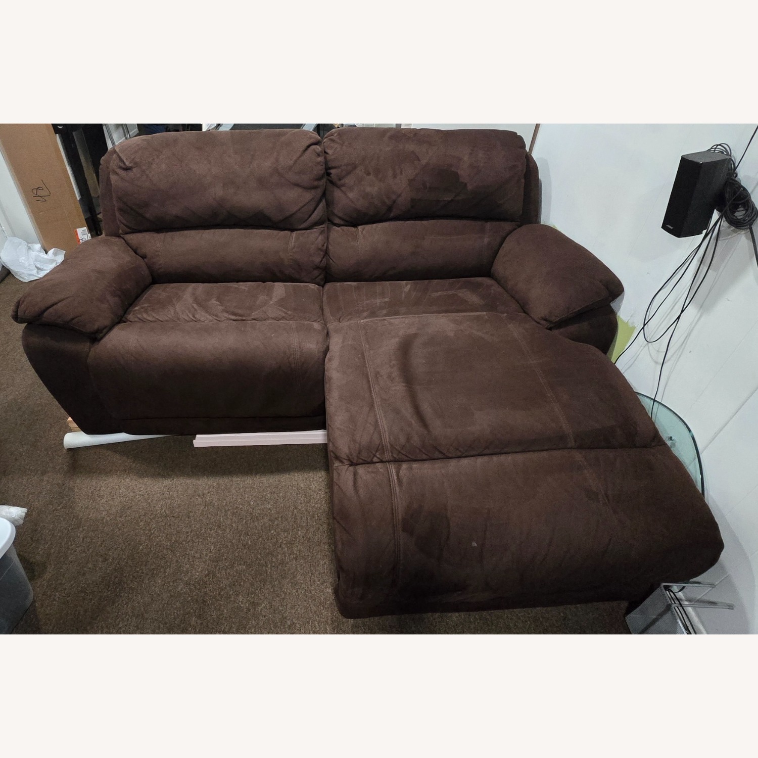 Cindy Crawford 2pc Sectional Recliner Sofa - image-2