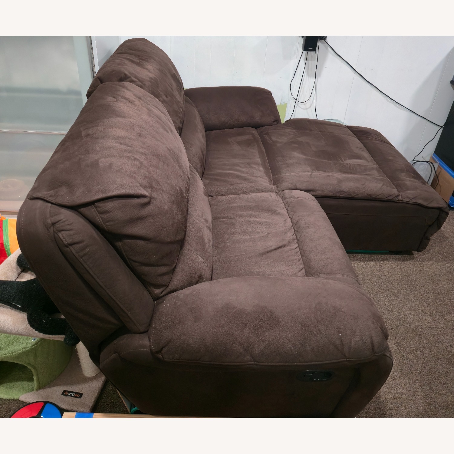 Cindy Crawford 2pc Sectional Recliner Sofa - image-3