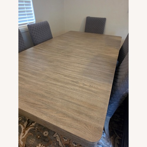 Used Riverside Sophie Trestle Dining Set with Extension Leaves  for sale on AptDeco