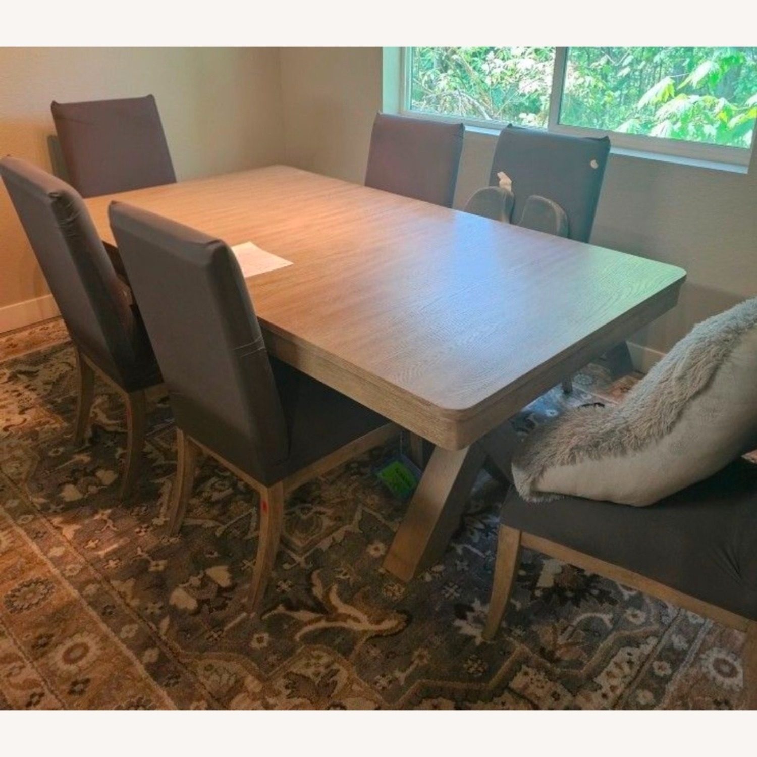 Riverside Sophie Trestle Dining Set with Extension Leaves - image-3