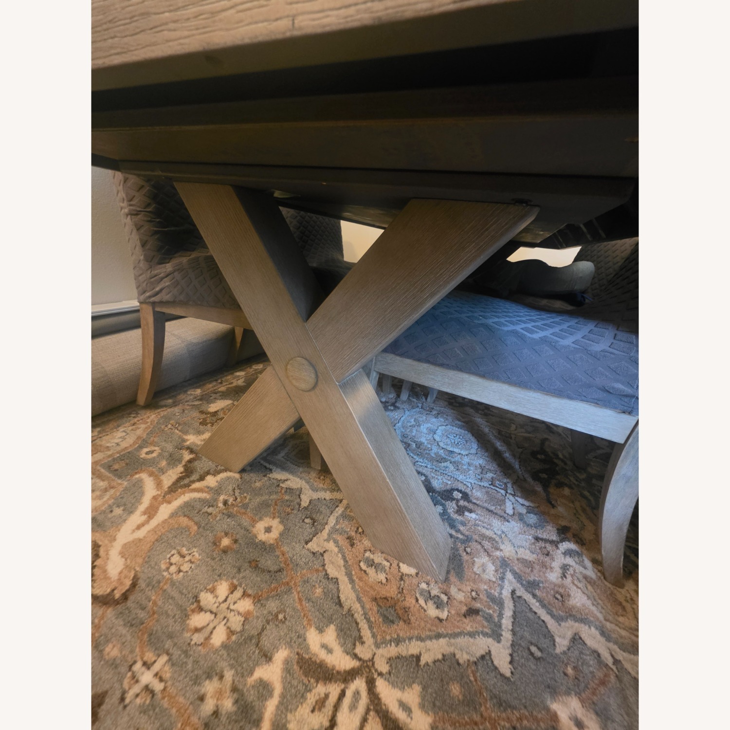 Riverside Sophie Trestle Dining Set with Extension Leaves - image-2