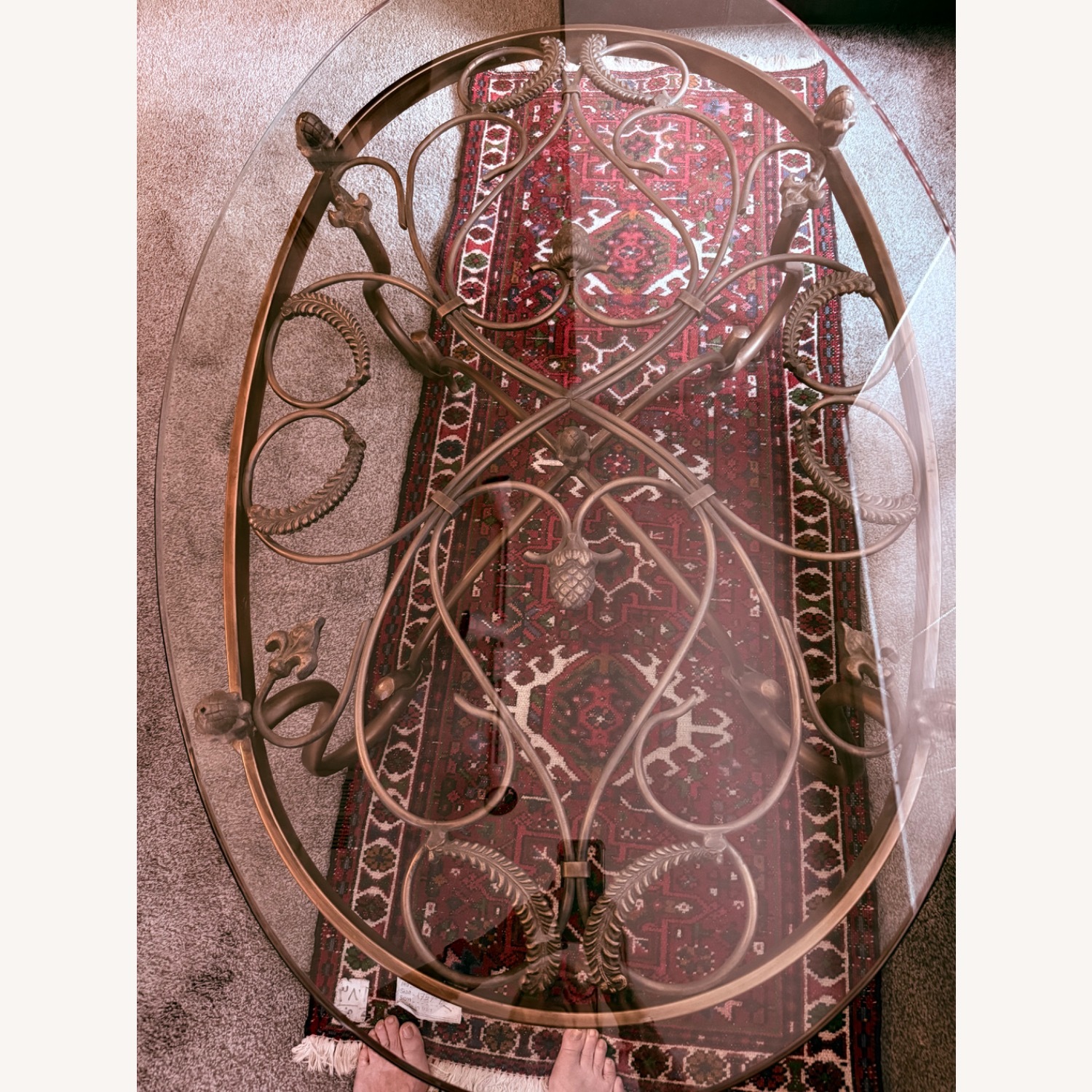 Wrought Iron Coffee Table - image-2