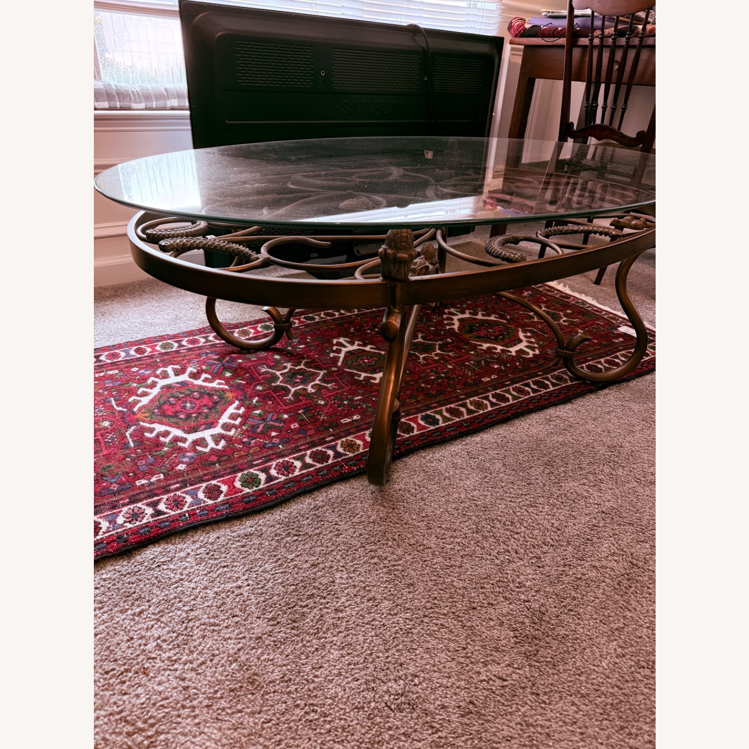 Wrought Iron Coffee Table - image-5