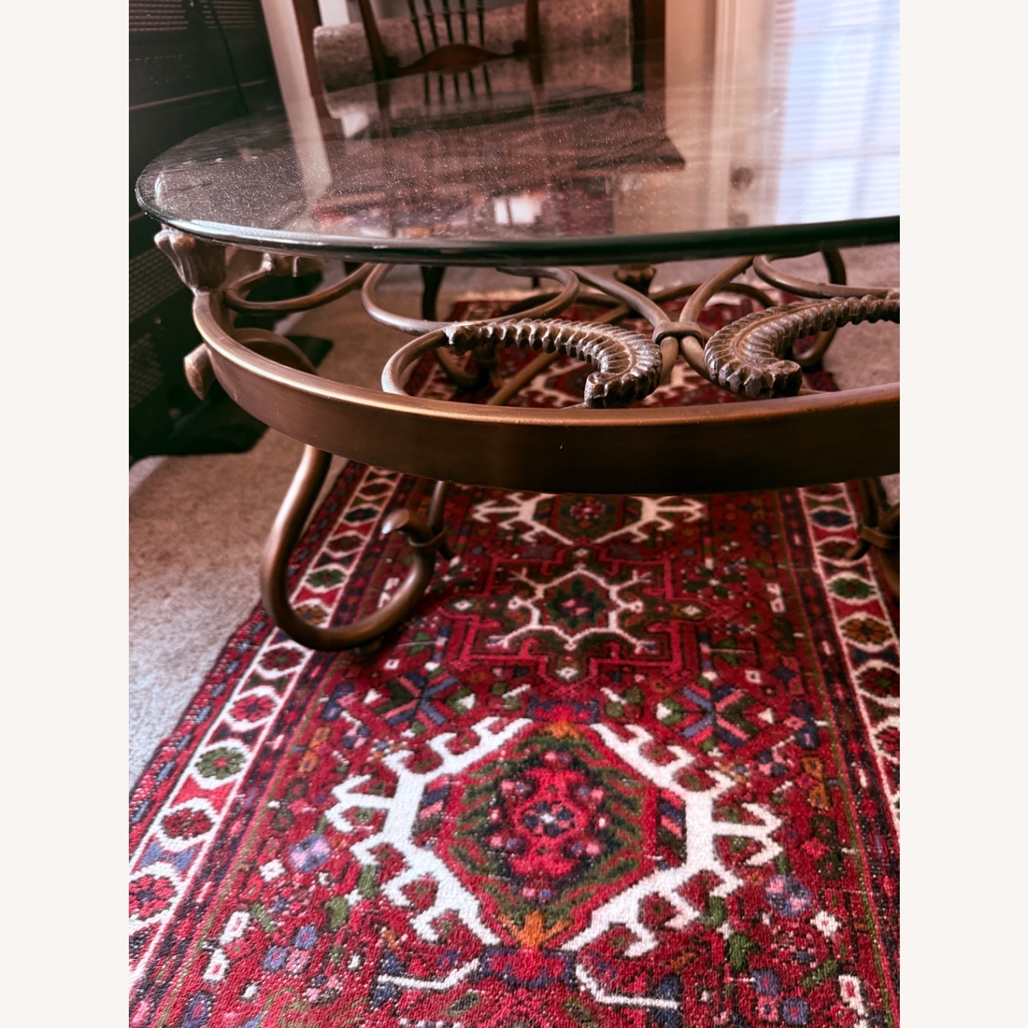 Wrought Iron Coffee Table - image-3