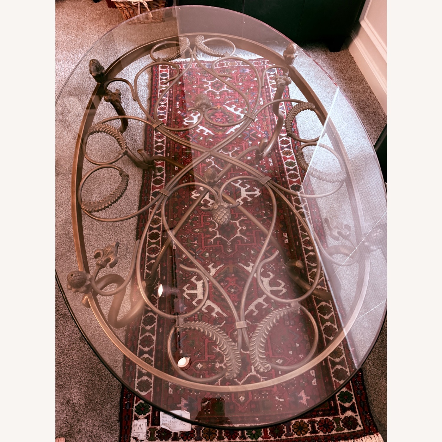Wrought Iron Coffee Table - image-4