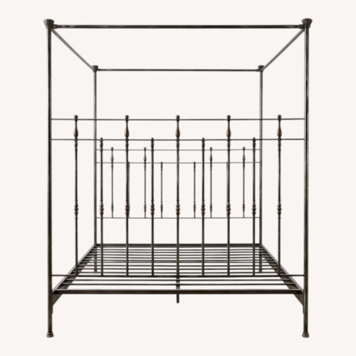Used Vintage/Antique Finds Queen Iron/Brass Canopy Bed for sale on AptDeco