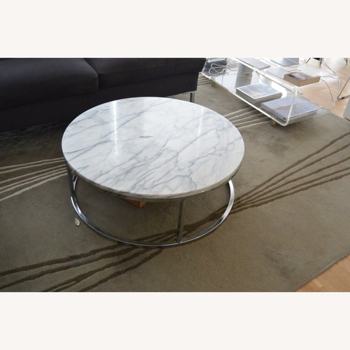 Used Chrome and Marble Coffee Table for sale on AptDeco