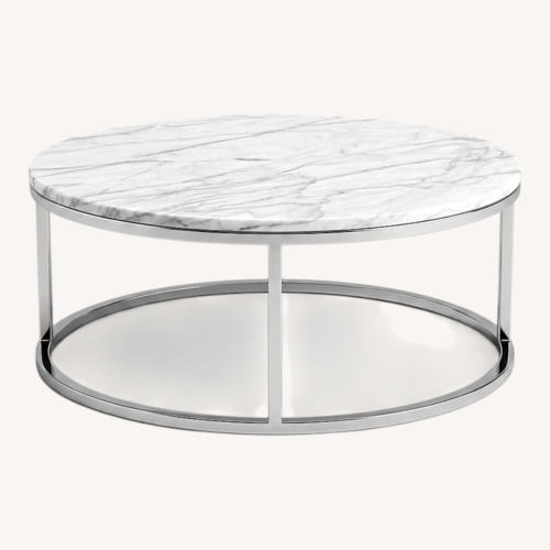 Used Chrome and Marble Coffee Table for sale on AptDeco
