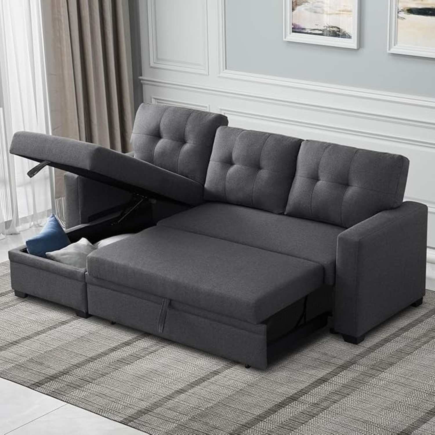 Amazon Sleeper Couch with Storage - image-4