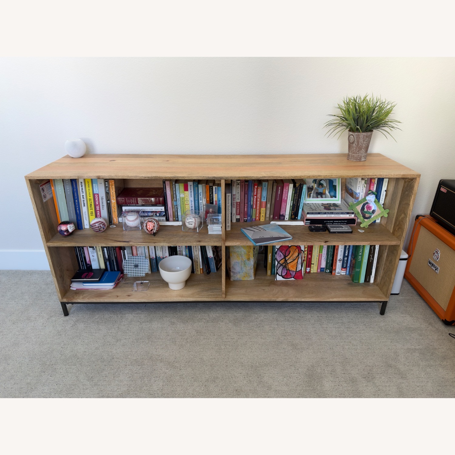 West Elm Natural Wood Bookcase - image-3