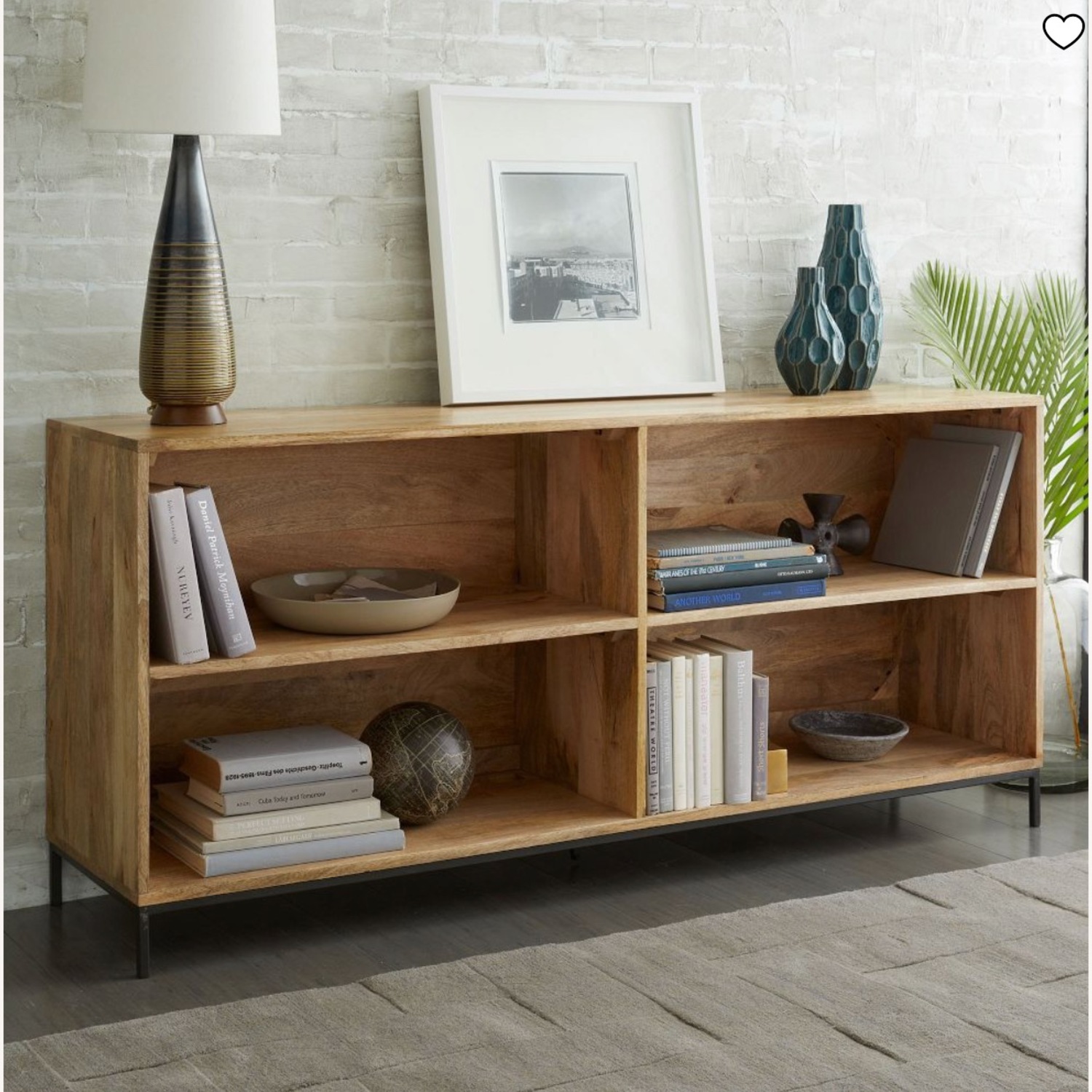West Elm Natural Wood Bookcase - image-1