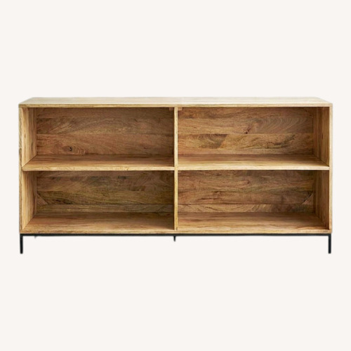 Used West Elm Natural Wood Bookcase for sale on AptDeco