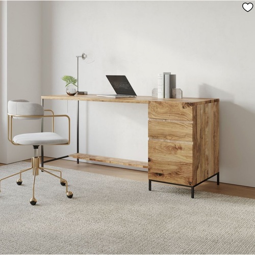 Used West Elm Natural Wood Desk for sale on AptDeco