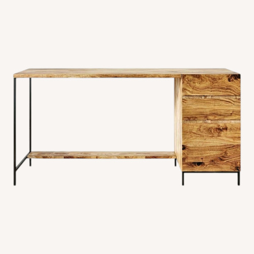 Used West Elm Natural Wood Desk for sale on AptDeco