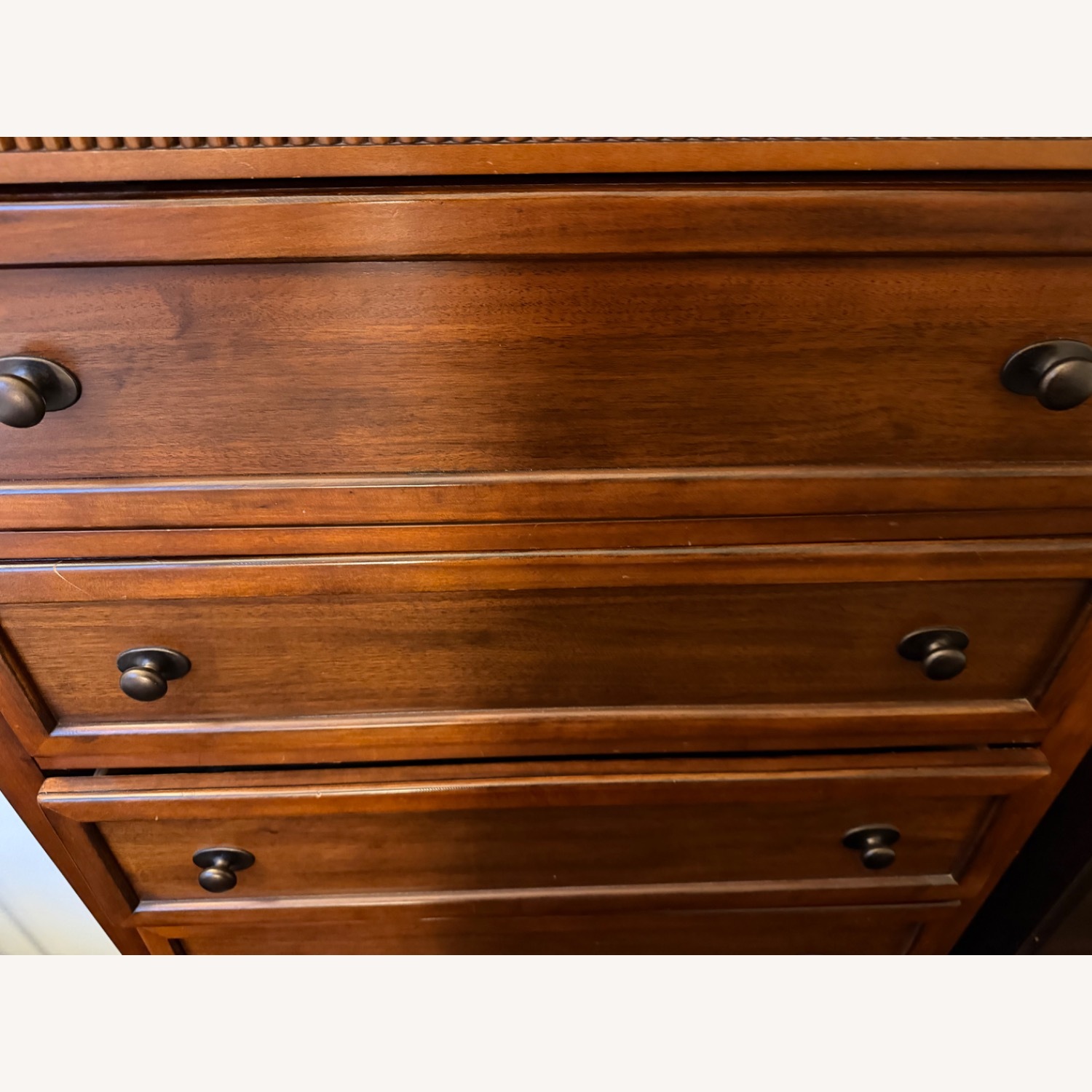 Dark Brown Wood Dresser - image-2