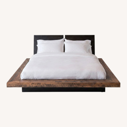 Used Environment Furniture Santos Dark Brown Wood King Bed for sale on AptDeco