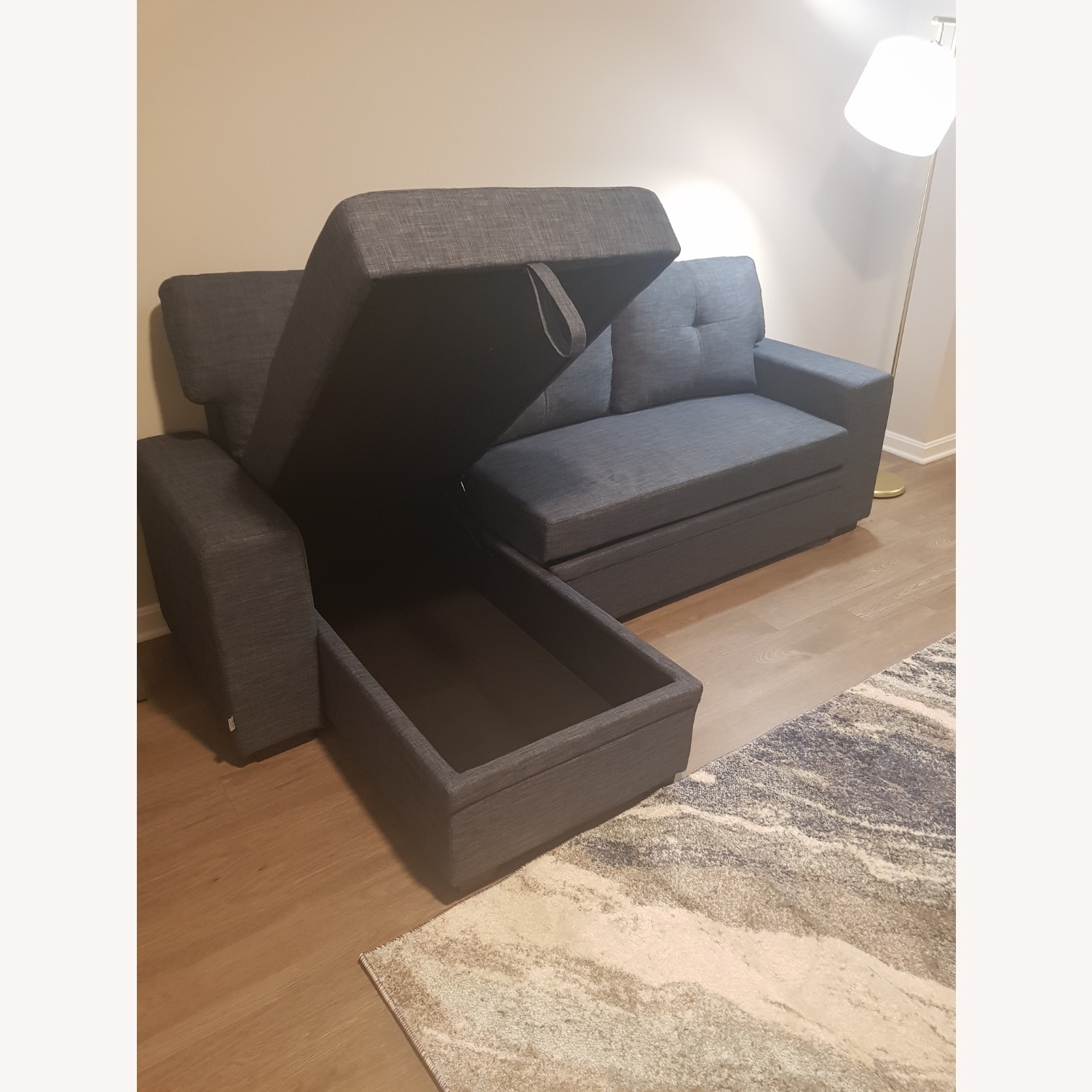 Wayfair Blue Fabric 3+ Piece Sectional - image-3