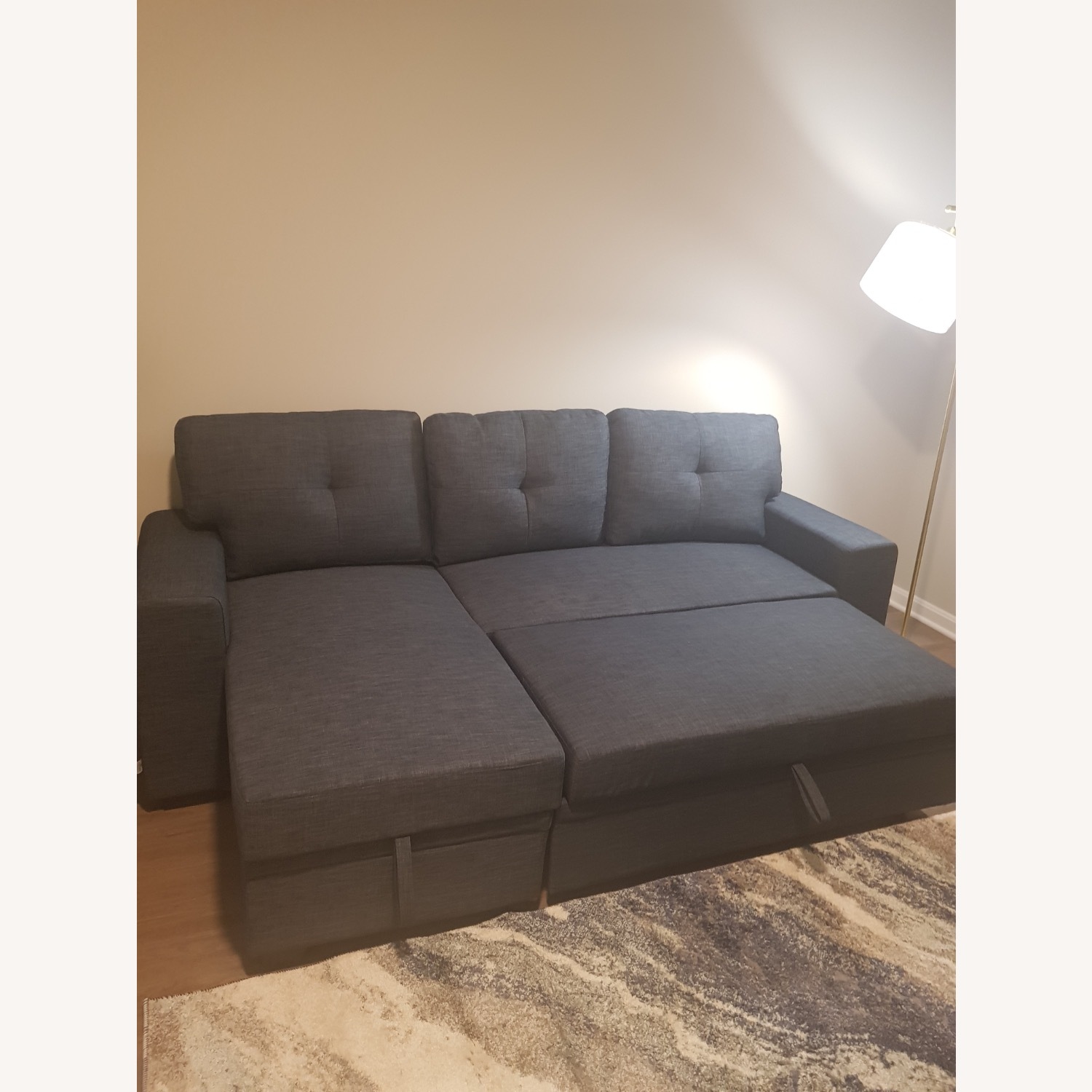 Wayfair Blue Fabric 3+ Piece Sectional - image-2