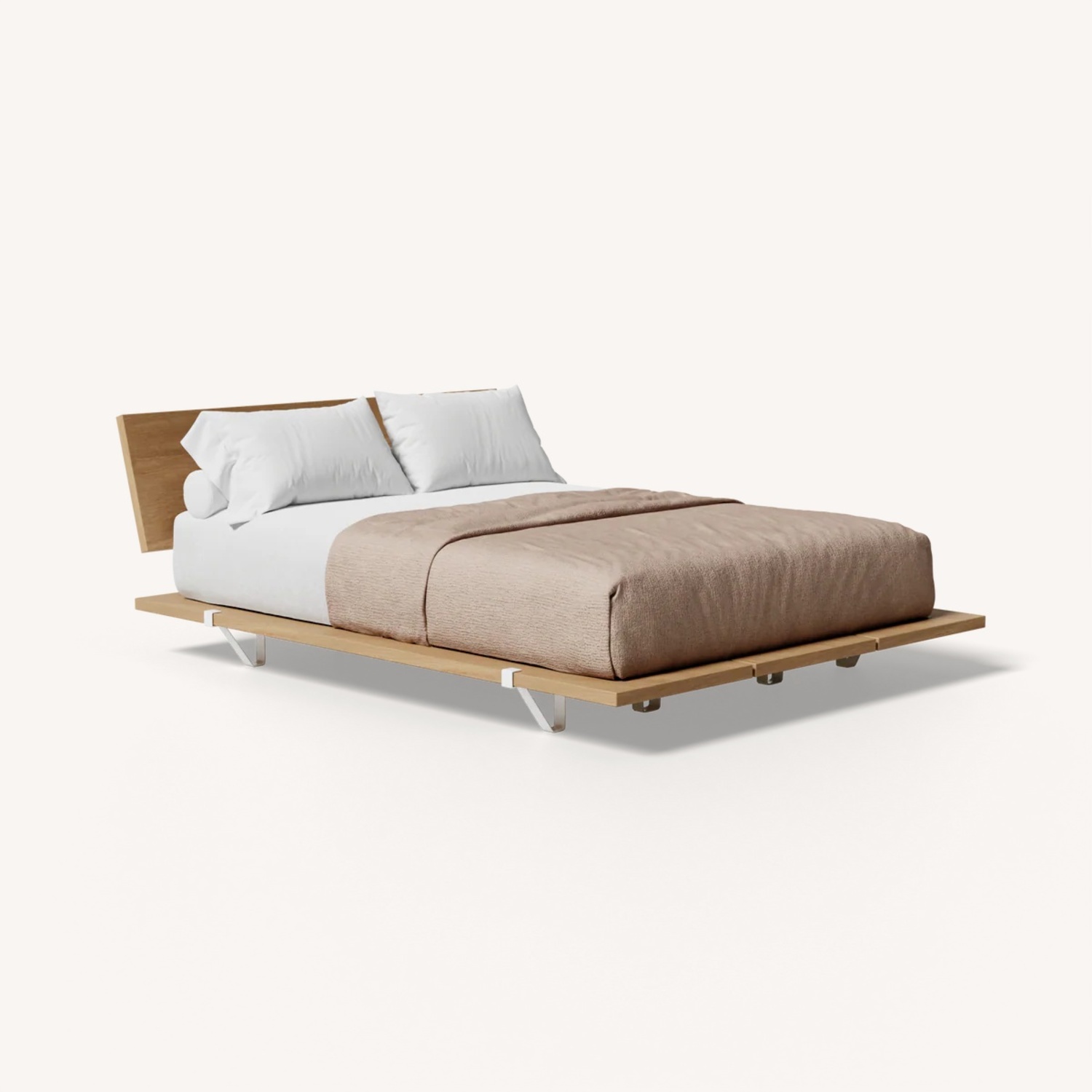 Floyd Natural Wood Queen Bed - image-5