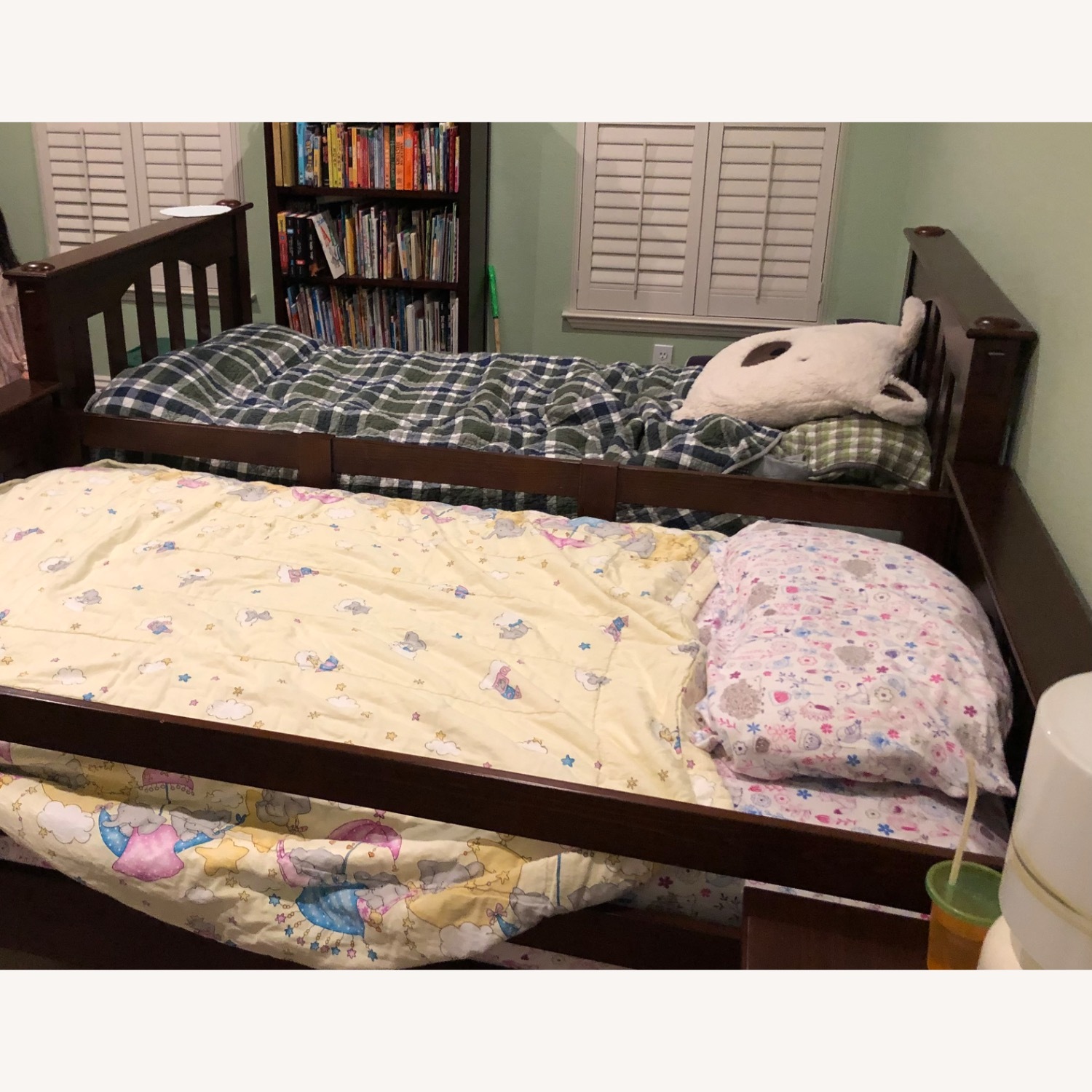 Pottery Barn Kids Kendal Espresso Wood Bunk Bed - image-3