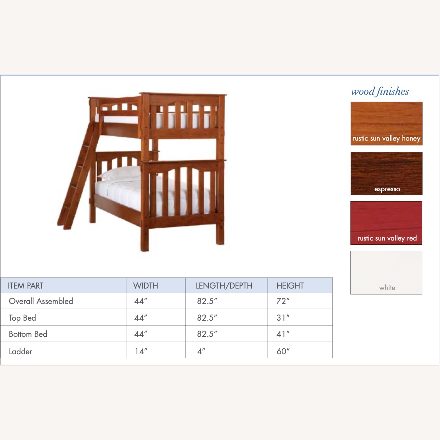 Pottery Barn Kids Kendal Espresso Wood Bunk Bed - image-3