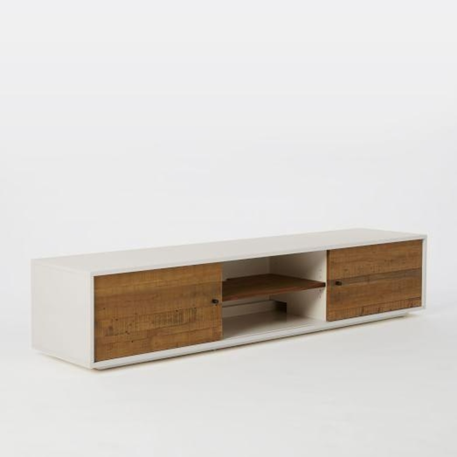 West Elm Reclaimed Wood + Lacquer Media Console - 80" - image-5