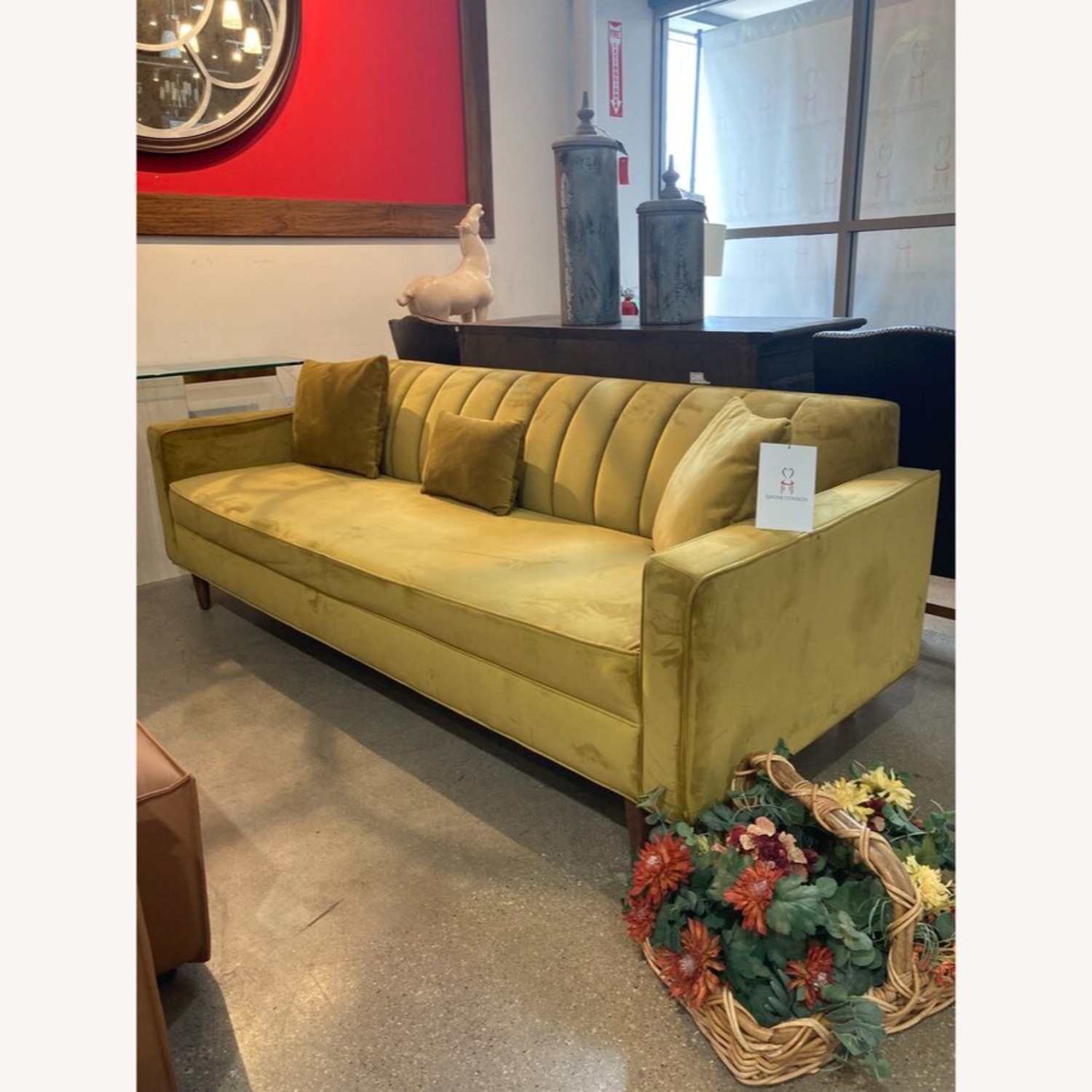 Scandinavian Designs Delphine Velvet Sofa - image-2