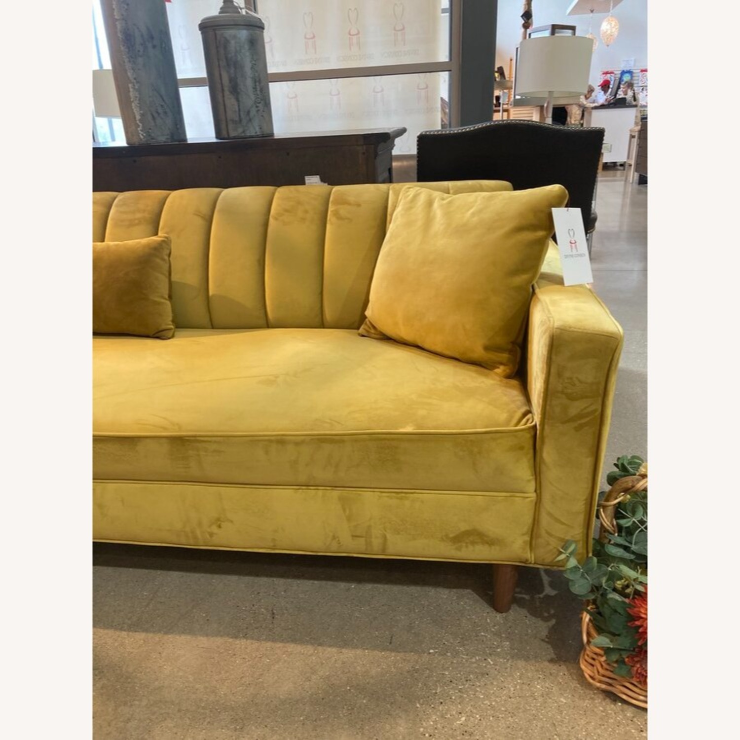Scandinavian Designs Delphine Velvet Sofa - image-5