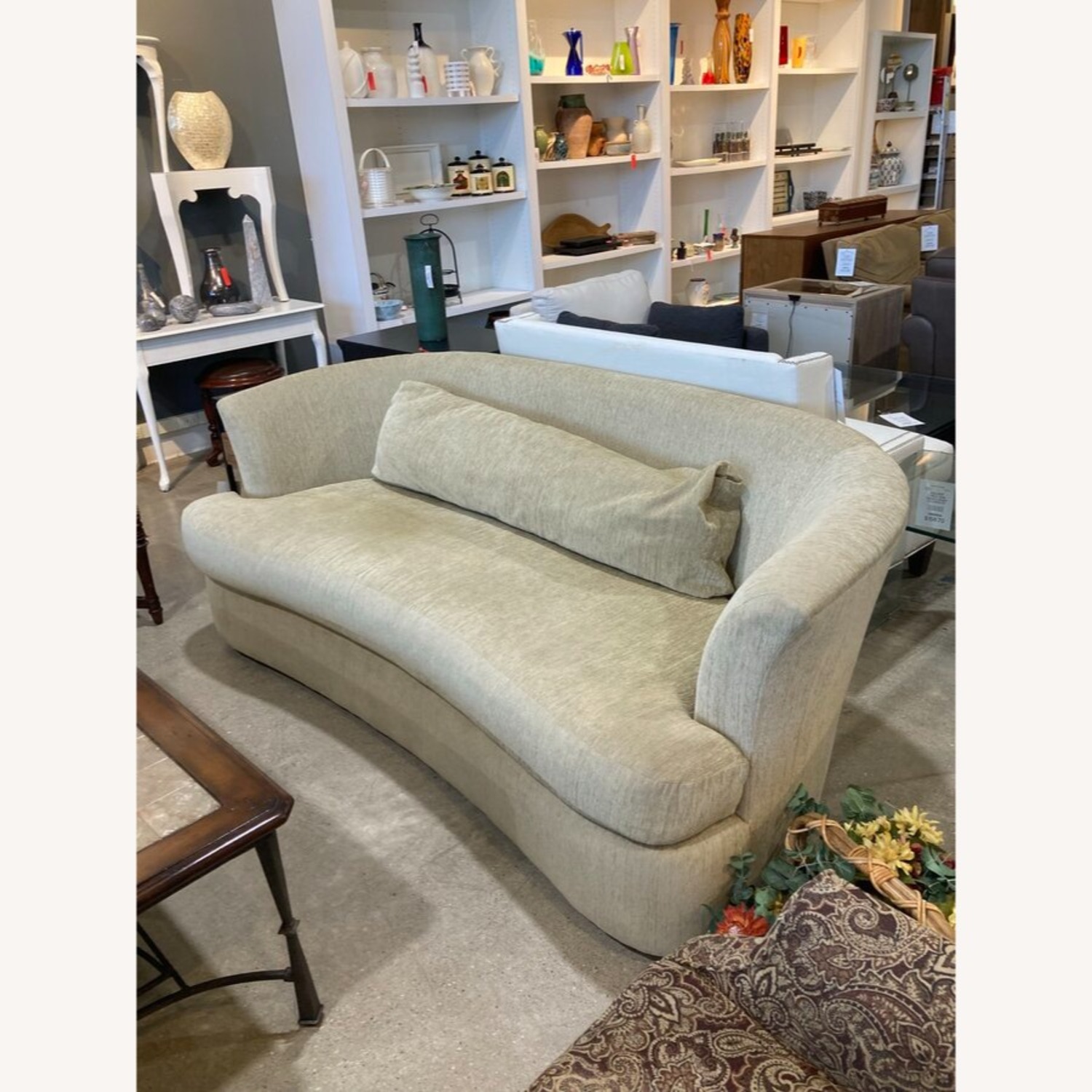 Marshall Field's Postmodern Custom Curved Sofa - image-1