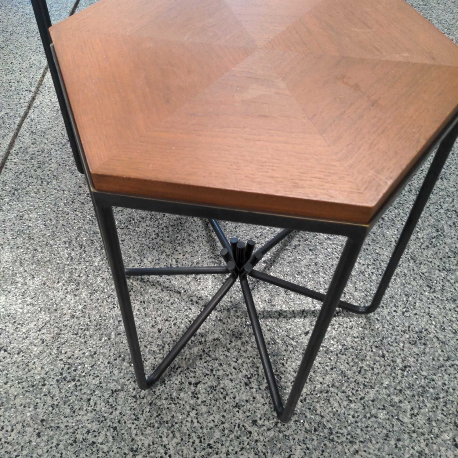 Hexagon Top Side Table - image-4