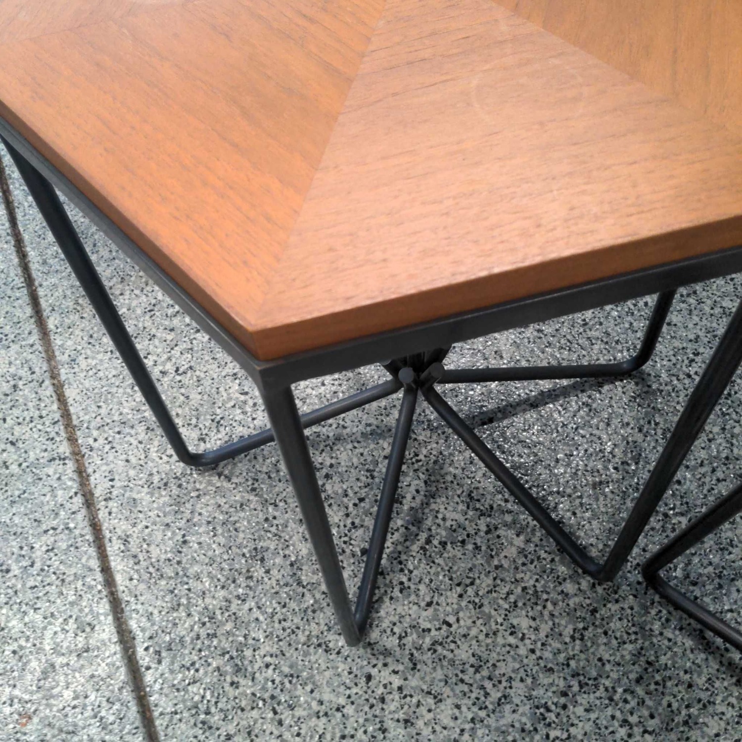 Hexagon Top Side Table - image-1