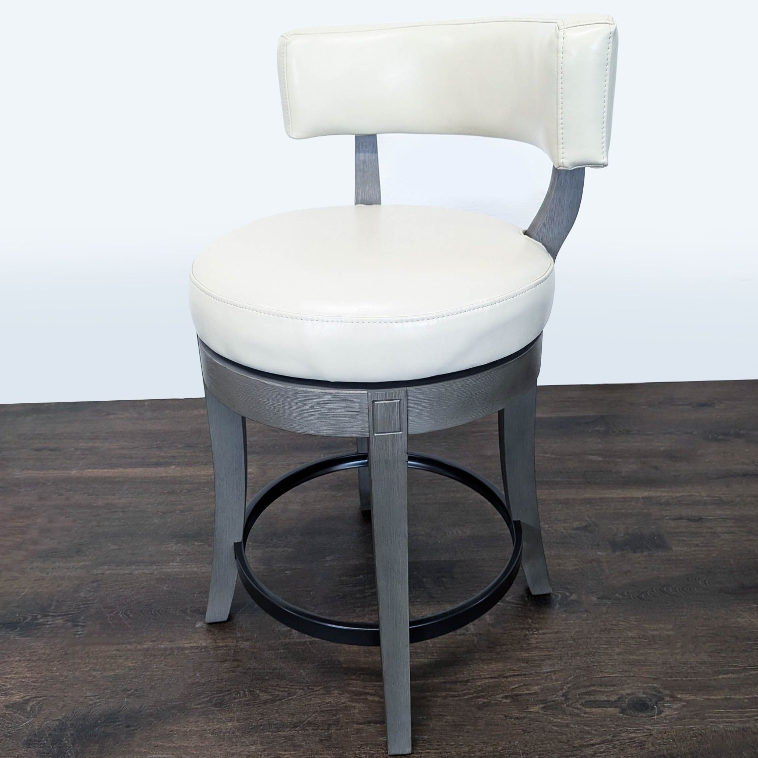 Grandin Road Aiken Low Back Swivel Bar/Counter Stool - image-5