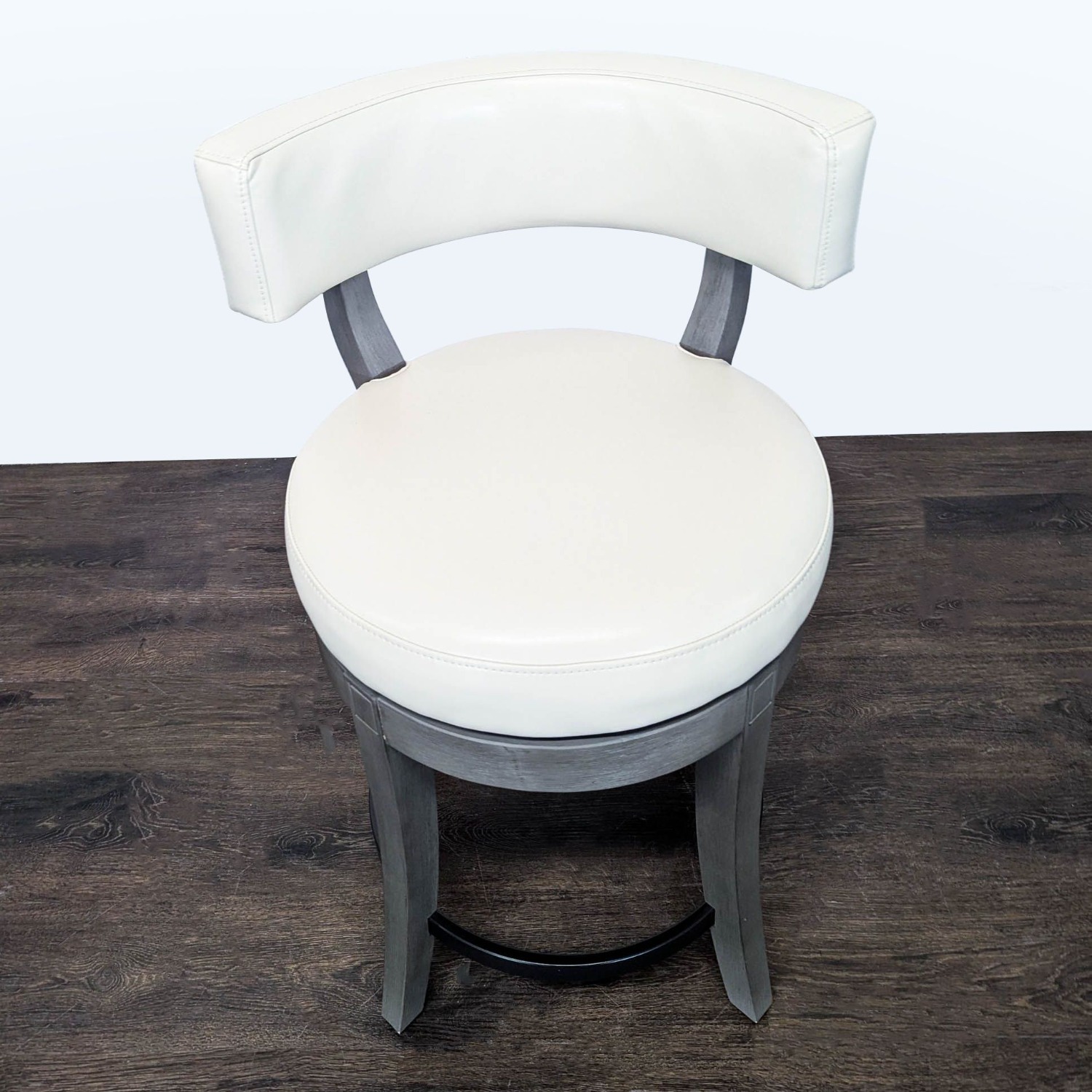 Grandin Road Aiken Low Back Swivel Bar/Counter Stool - image-4