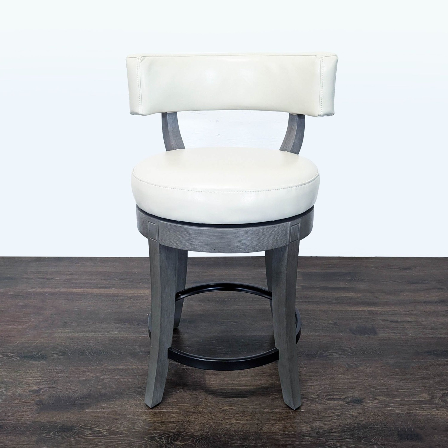Grandin Road Aiken Low Back Swivel Bar/Counter Stool - image-8