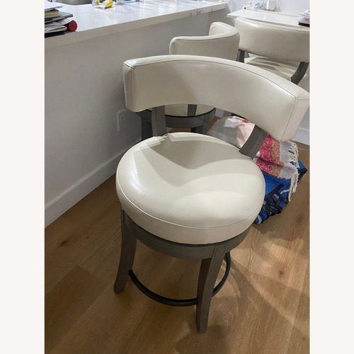Used Grandin Road Aiken Low Back Swivel Bar/Counter Stool for sale on AptDeco