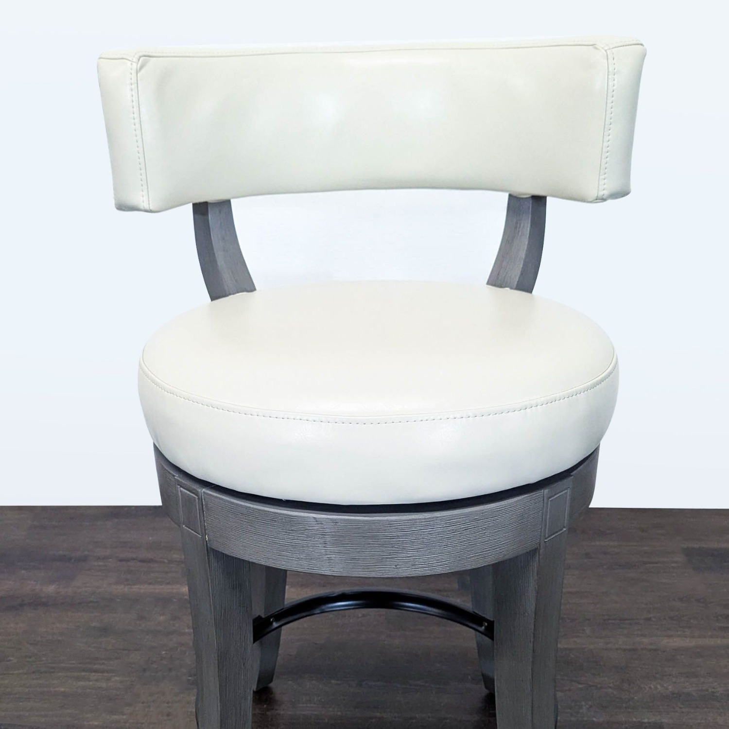 Grandin Road Aiken Low Back Swivel Bar/Counter Stool - image-3