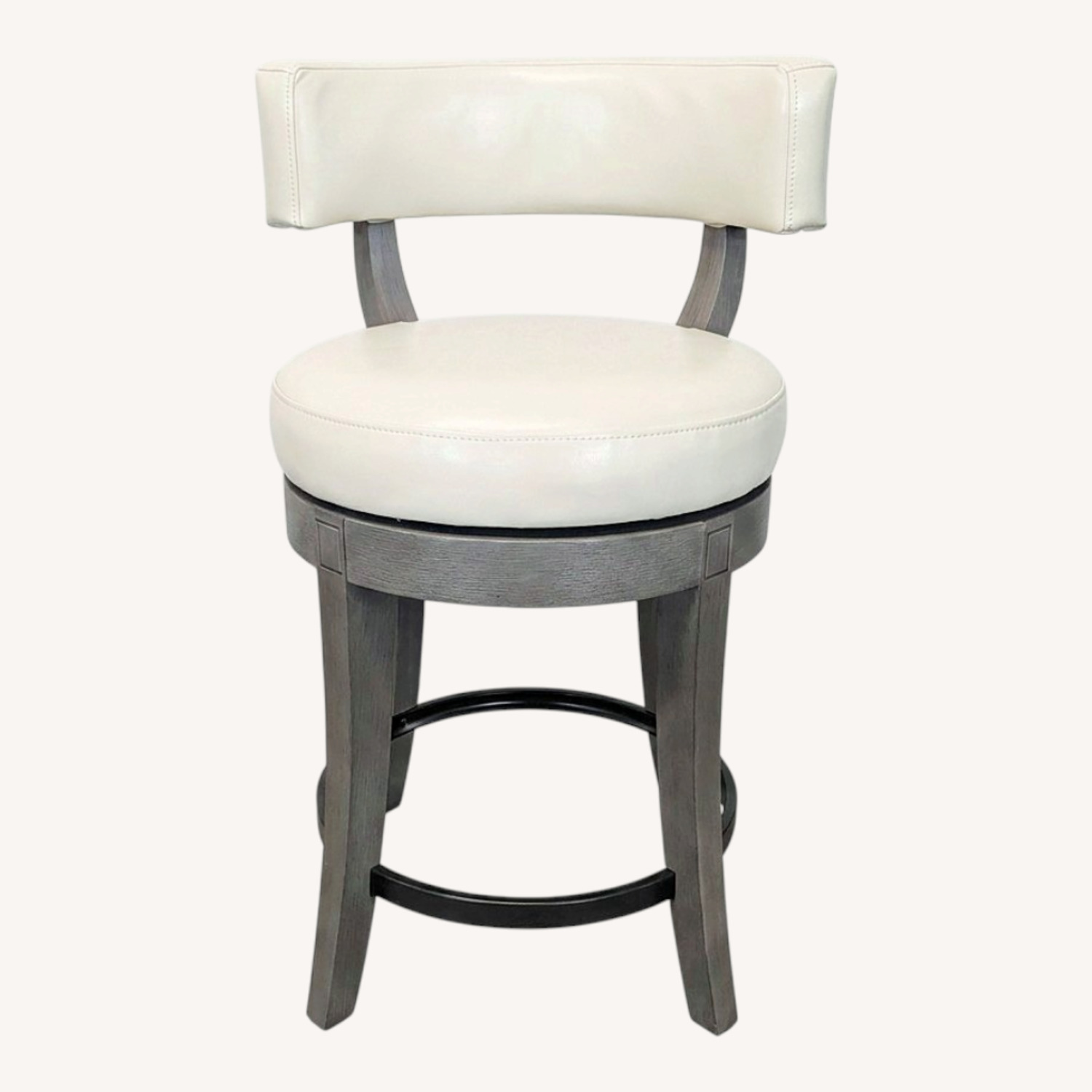Grandin Road Aiken Low Back Swivel Bar/Counter Stool - image-0