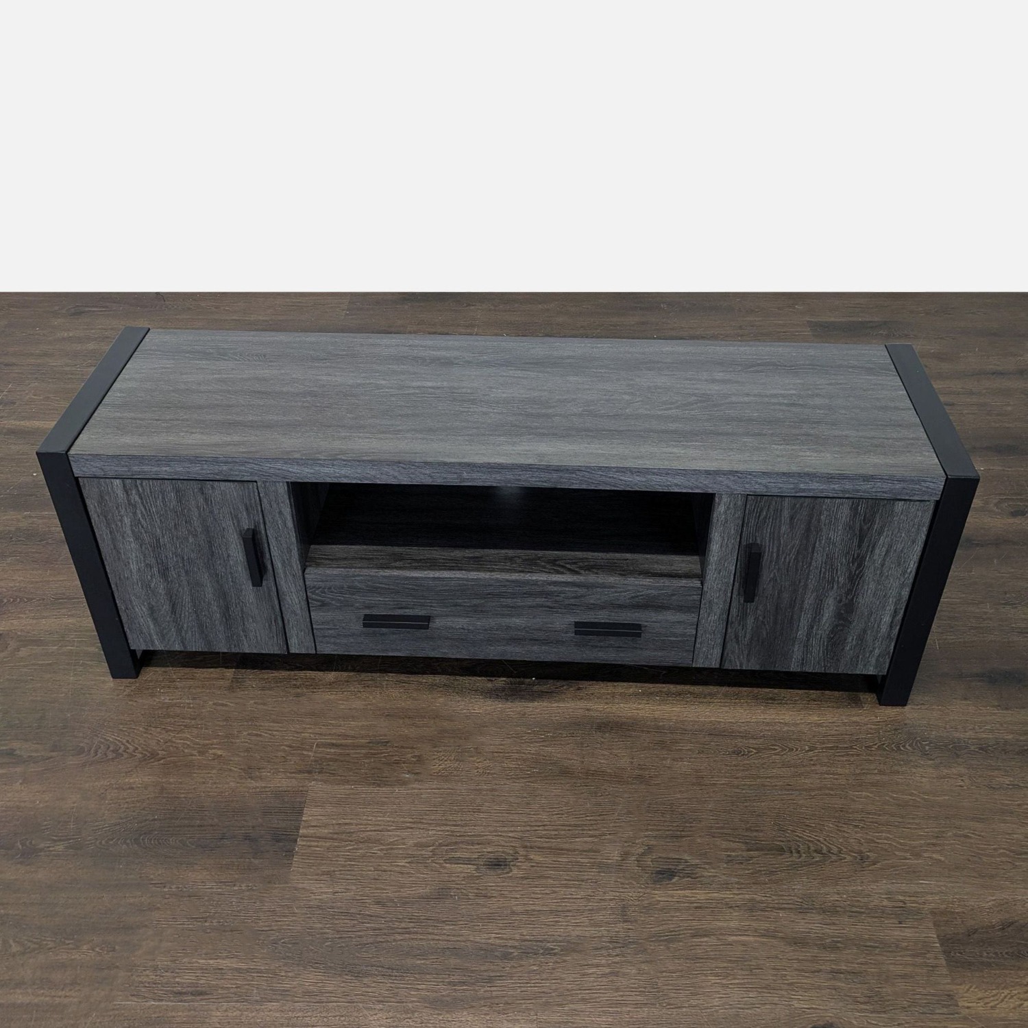 Walker Edison Industrial Modern Wood TV Stand - image-5