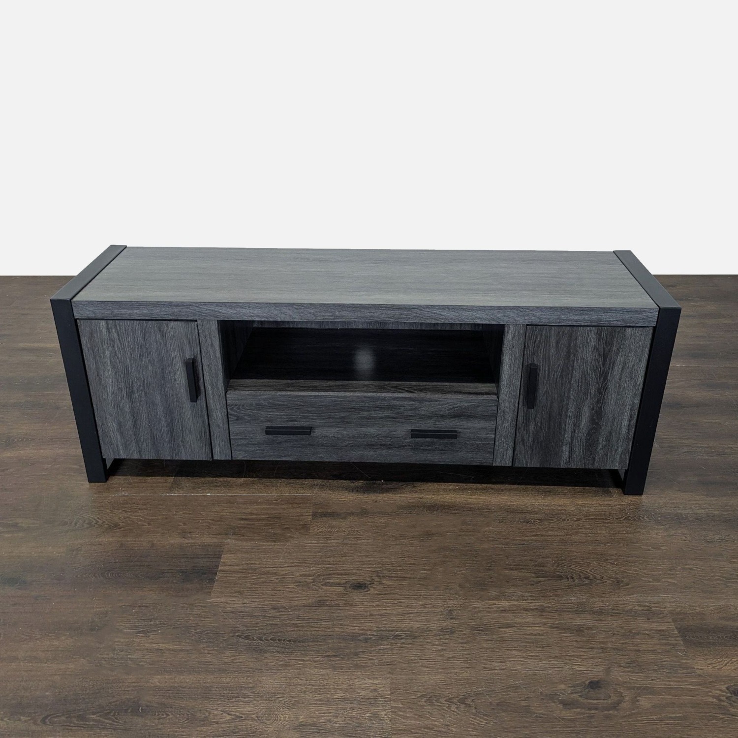 Walker Edison Industrial Modern Wood TV Stand - image-9