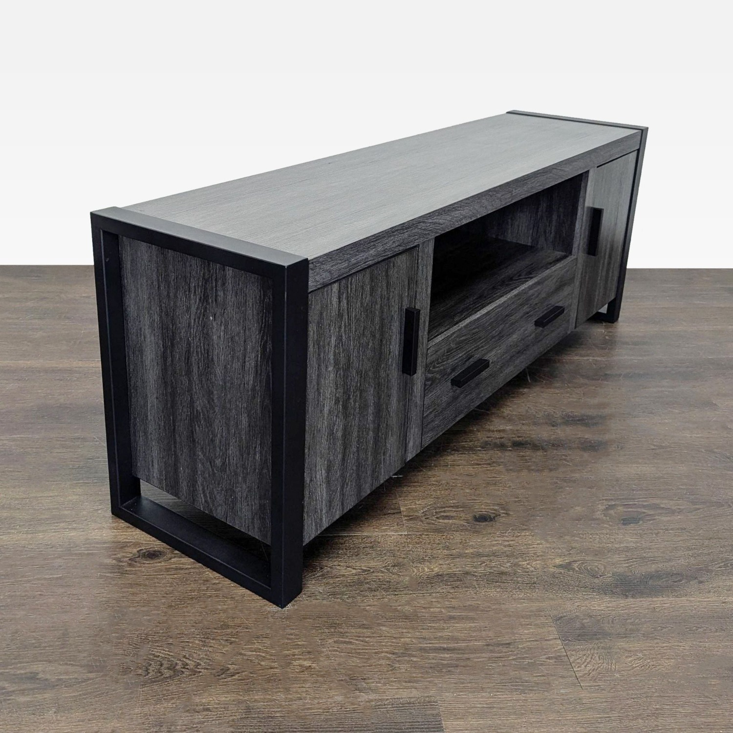 Walker Edison Industrial Modern Wood TV Stand - image-7