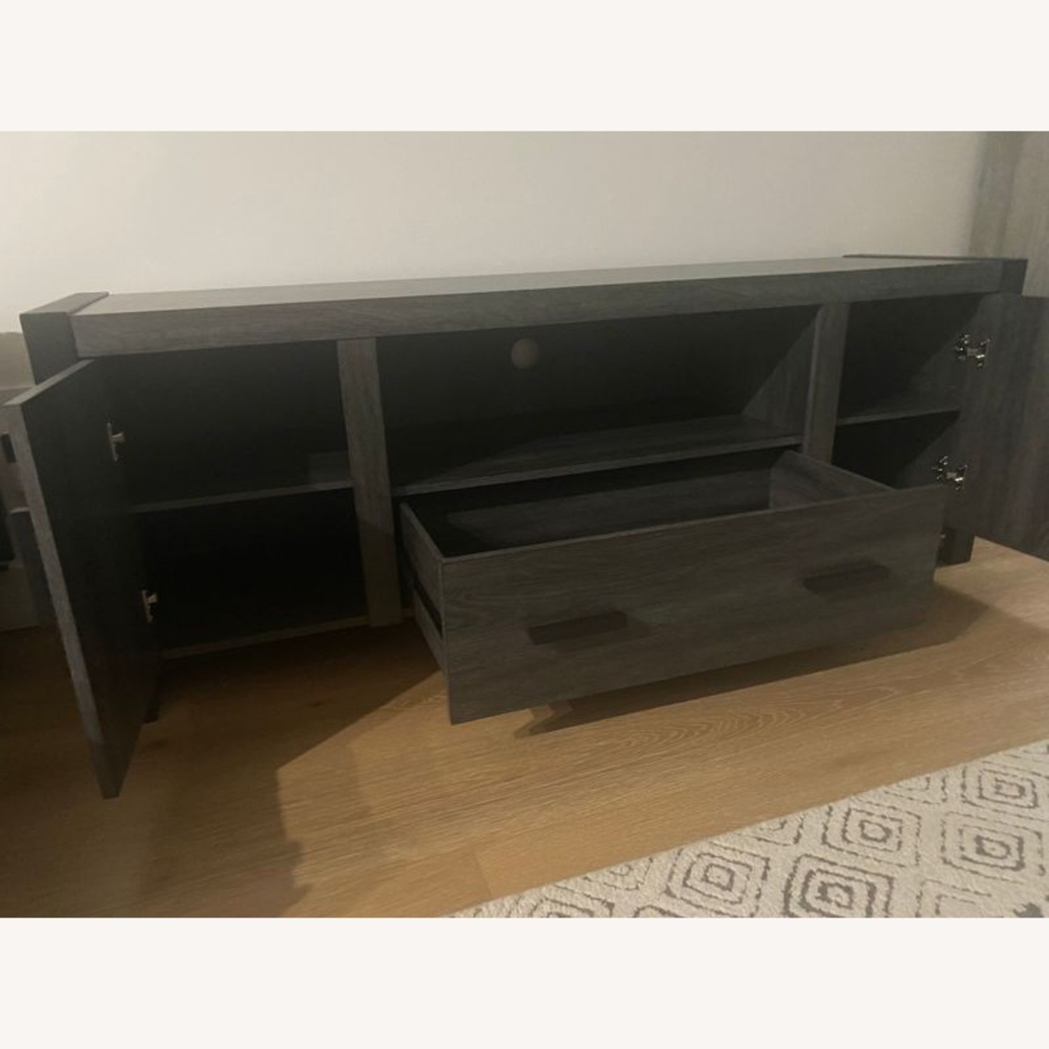 Walker Edison Industrial Modern Wood TV Stand - image-1