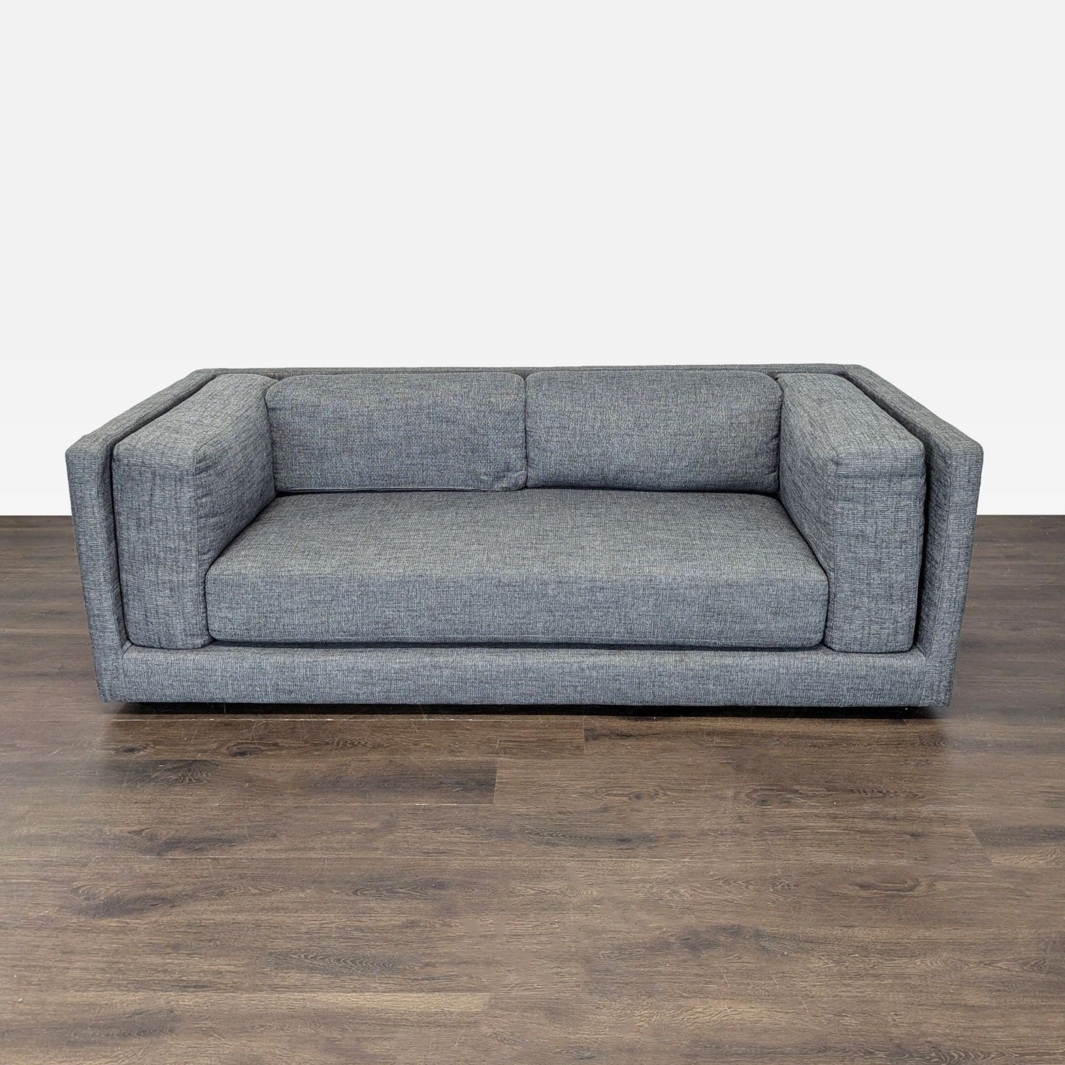 CB2 Bolla Modern Grey 3-Seat Sofa - image-9