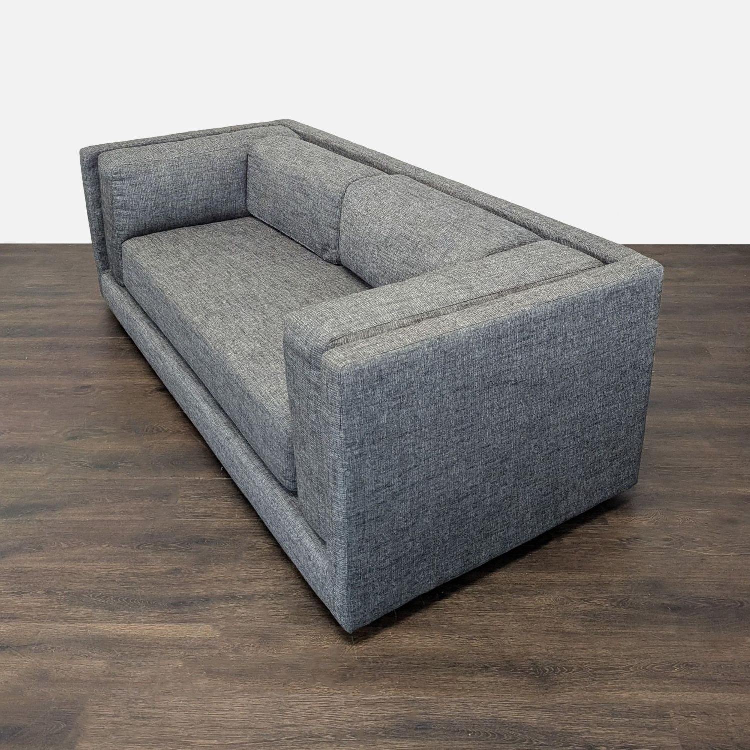 CB2 Bolla Modern Grey 3-Seat Sofa - image-5