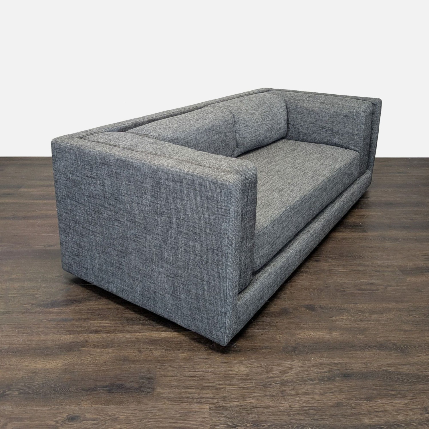 CB2 Bolla Modern Grey 3-Seat Sofa - image-8