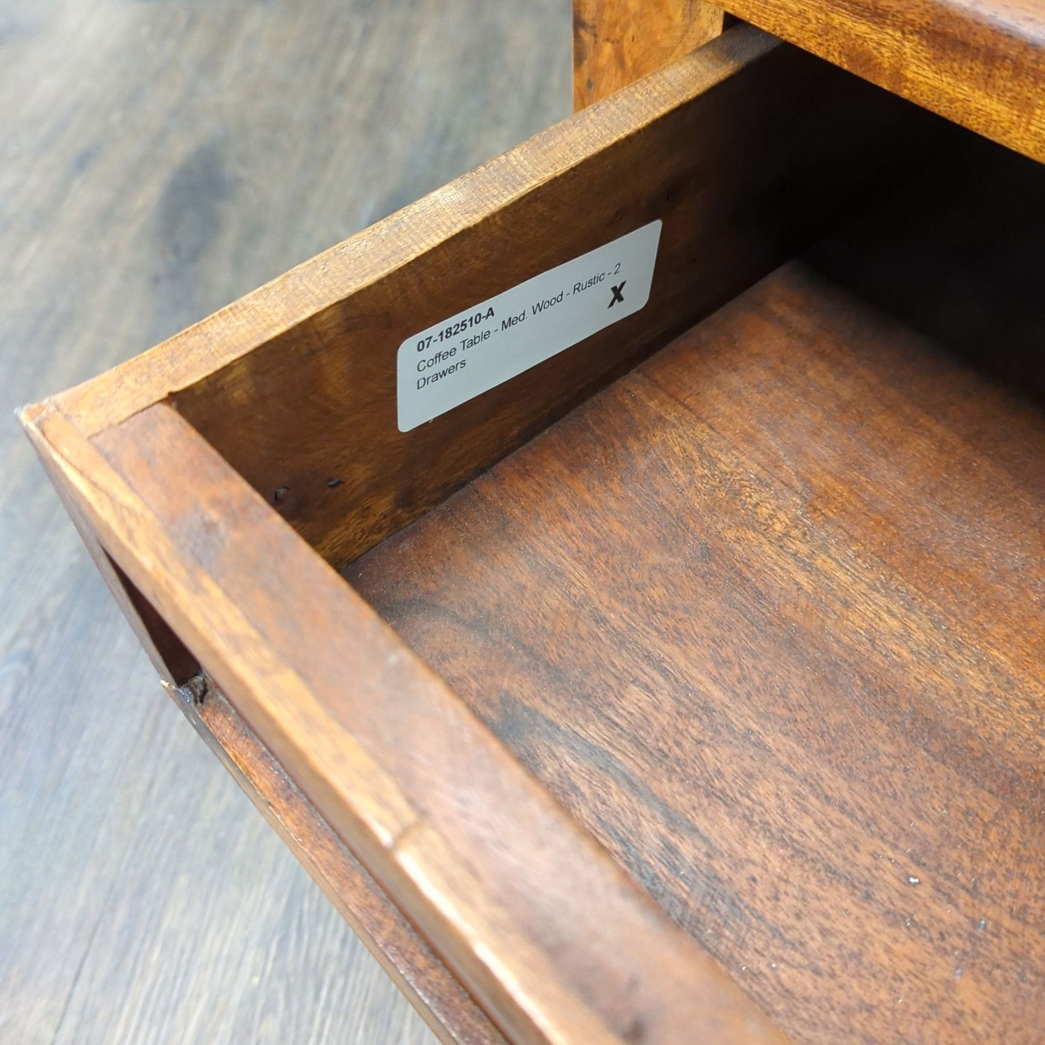 Rustic Two Drawer Coffee Table - image-4