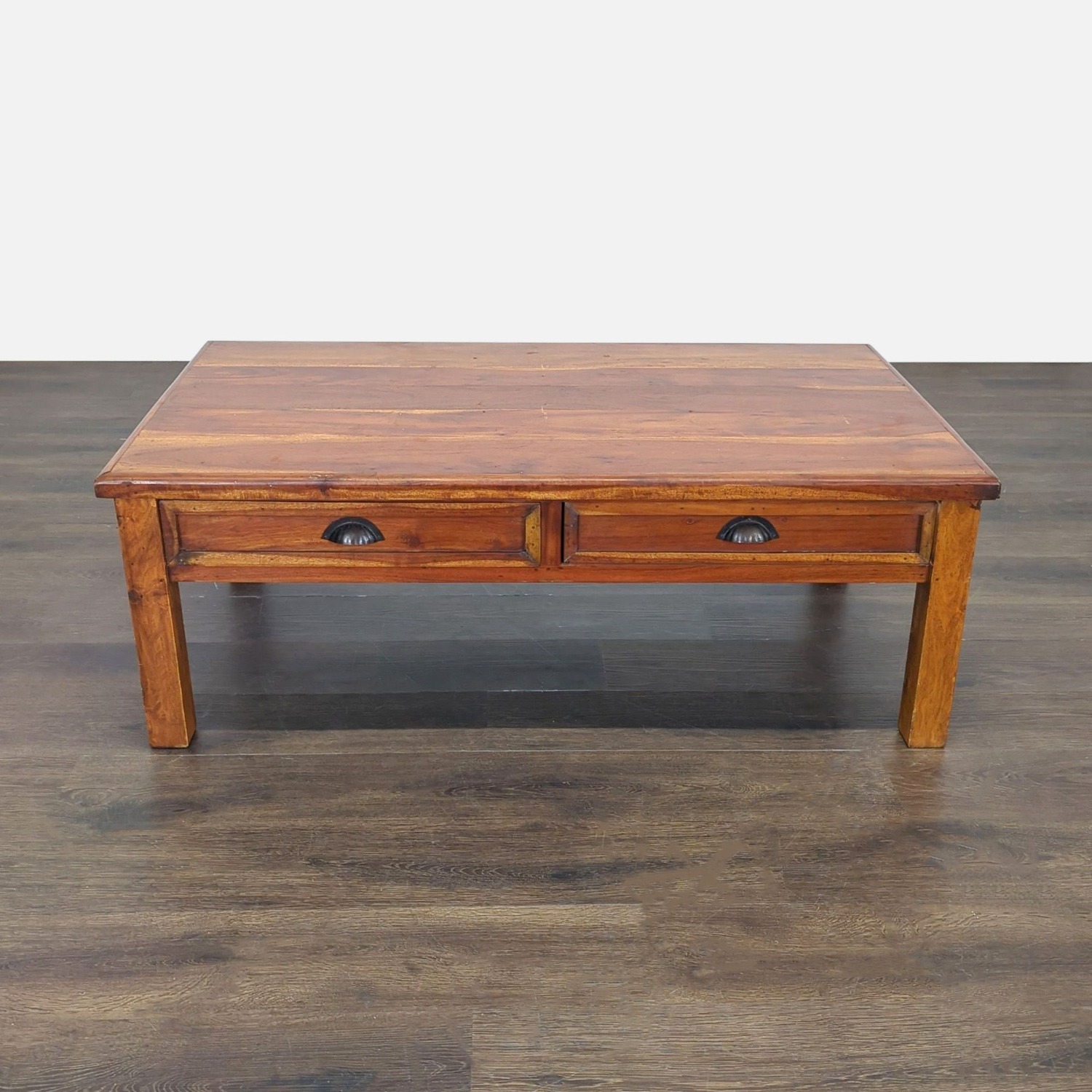 Rustic Two Drawer Coffee Table - image-8