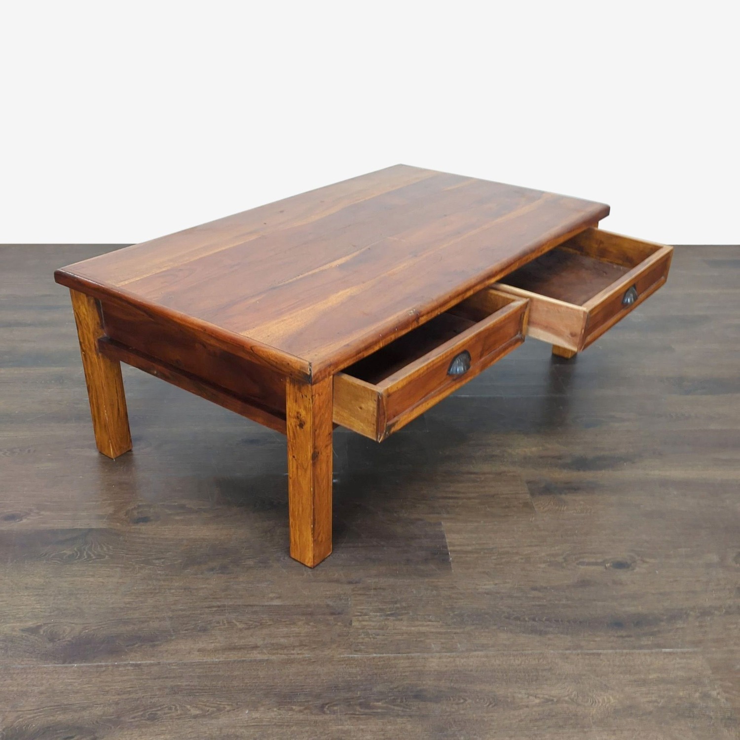 Rustic Two Drawer Coffee Table - image-7