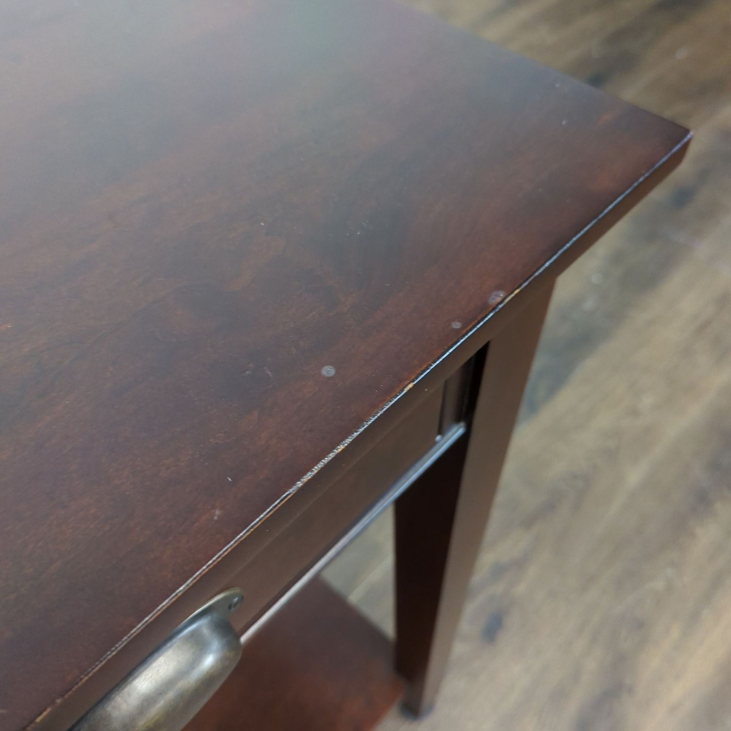 Pottery Barn One Drawer End Table with Shelf - image-4