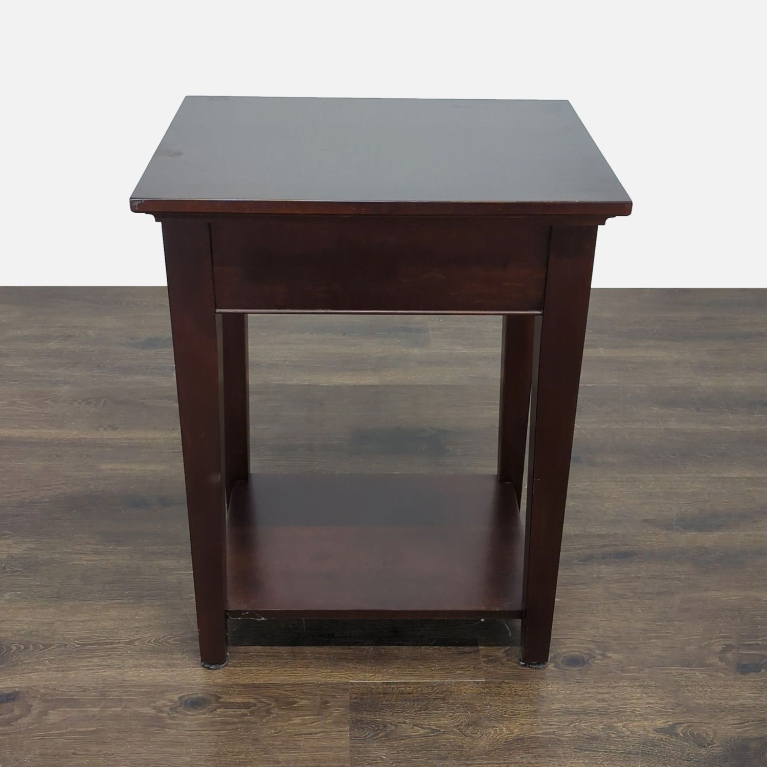Pottery Barn One Drawer End Table with Shelf - image-6
